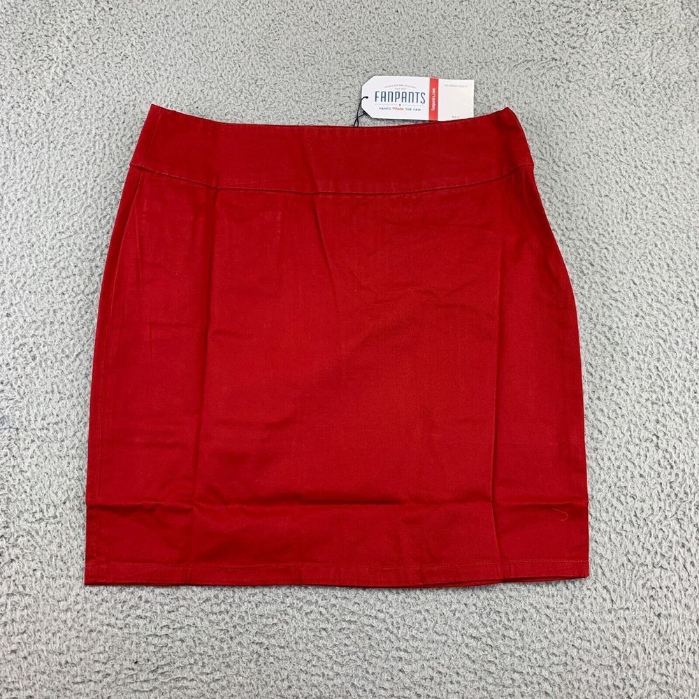 NWT FanPants Skirt Women's Size‎ 6 Red Mid-Thigh Pencil Skirt MSRP $64